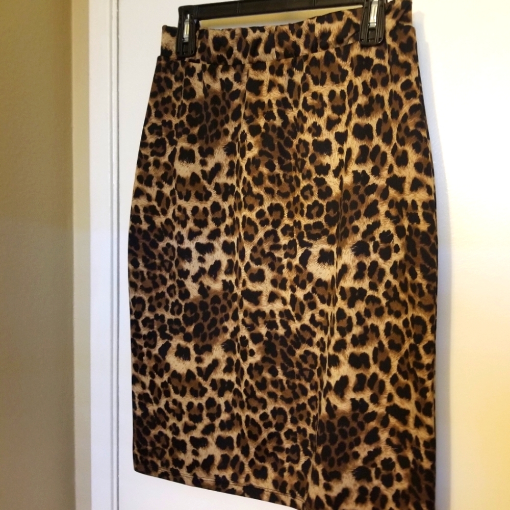Cheetah Print Skirt